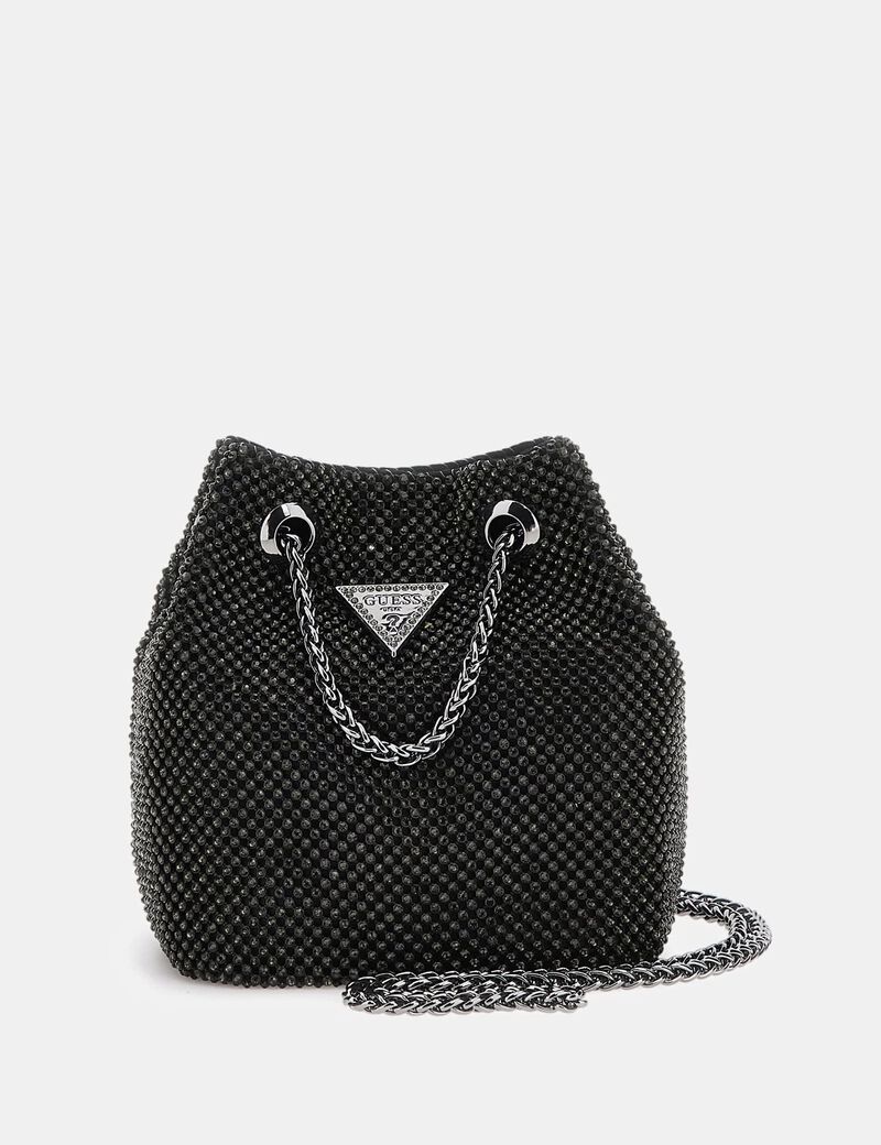 Lua rhinestone mini bucket bag