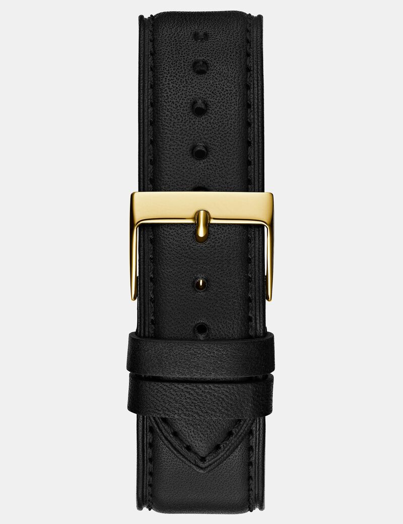 Suede leather analogue watch