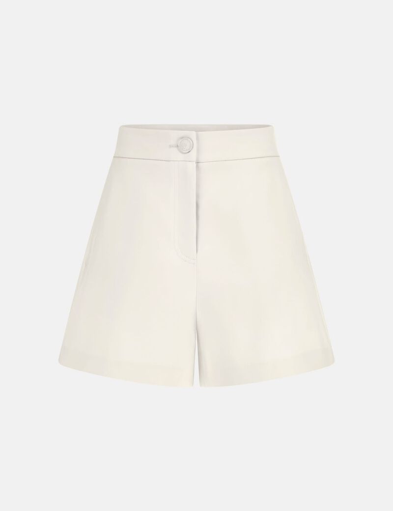 High rise satin shorts