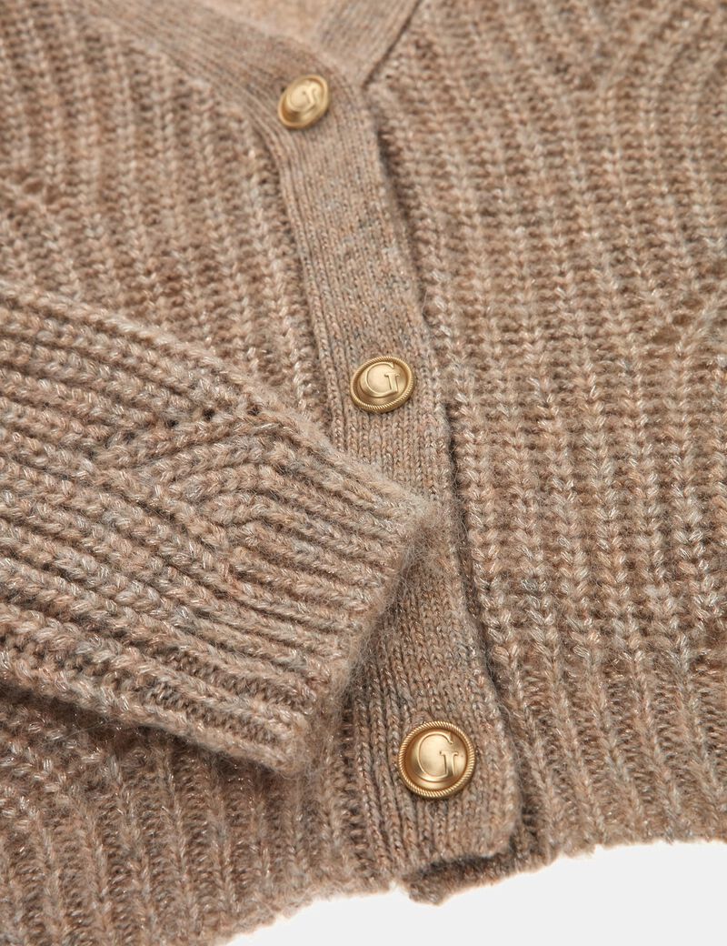 Wool And Lurex Blend Cardigan