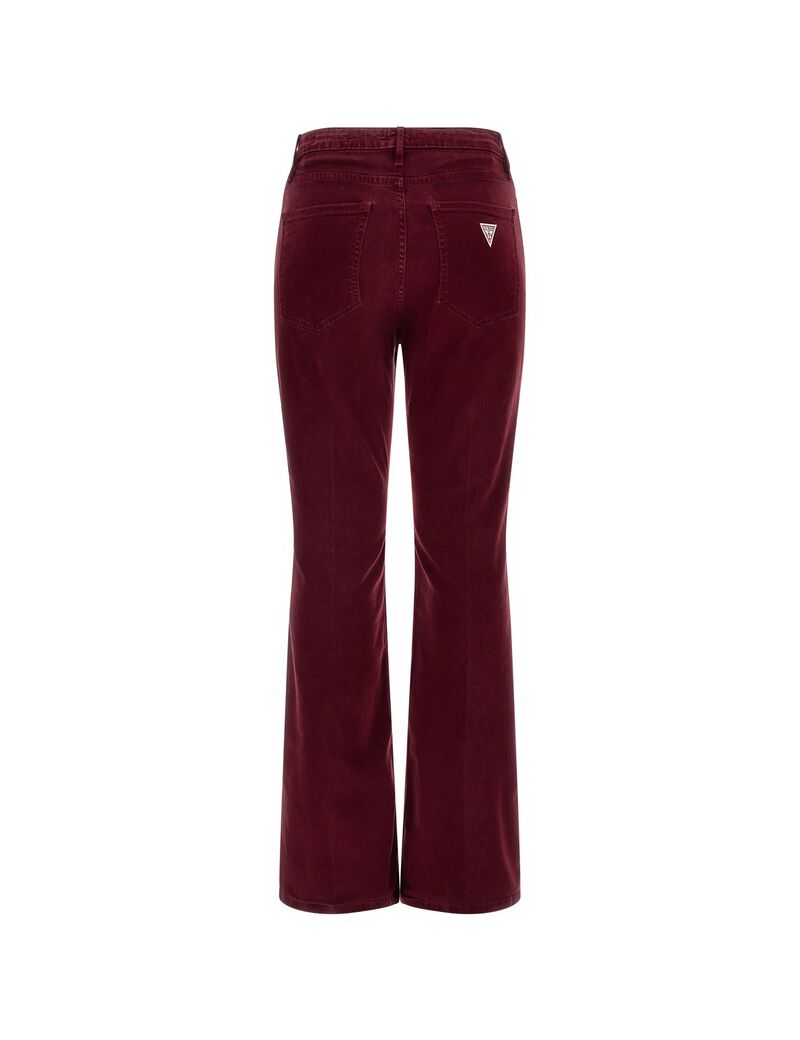 Stretch Velvet Flare Pant