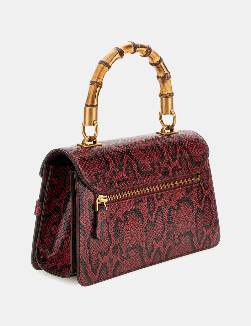 Sibel python-print mini handbag