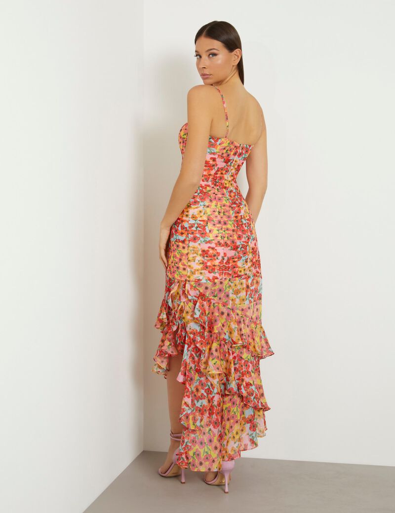 Floral print long dress