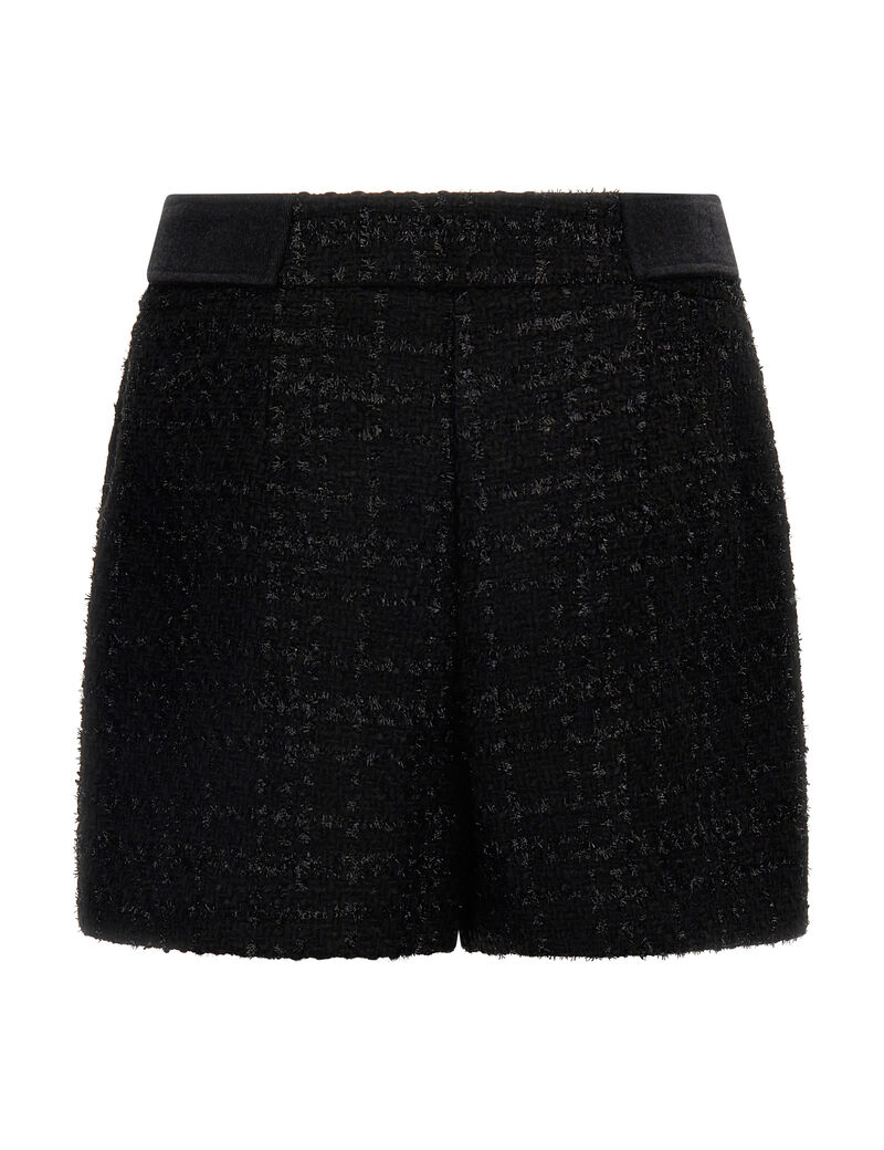 High Rise Tweed Shorts