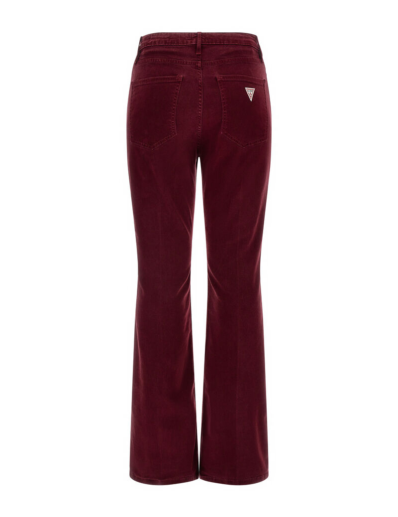 Stretch Velvet Flare Pant