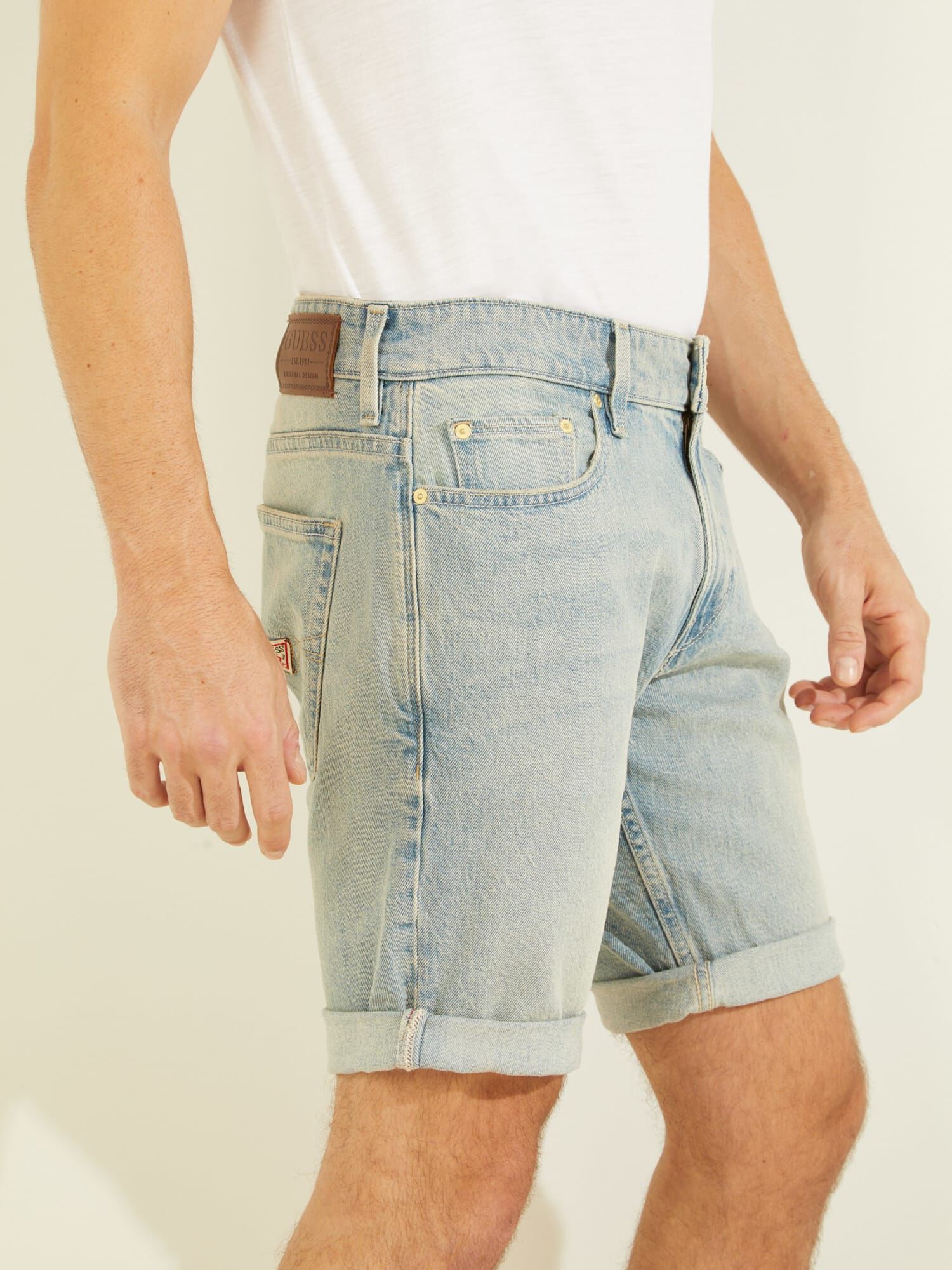 Guess men's sale denim shorts