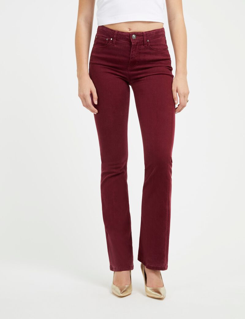 Stretch Velvet Flare Pant