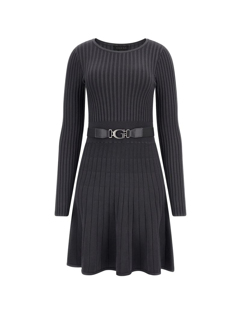 Long-Sleeve Knit Dress