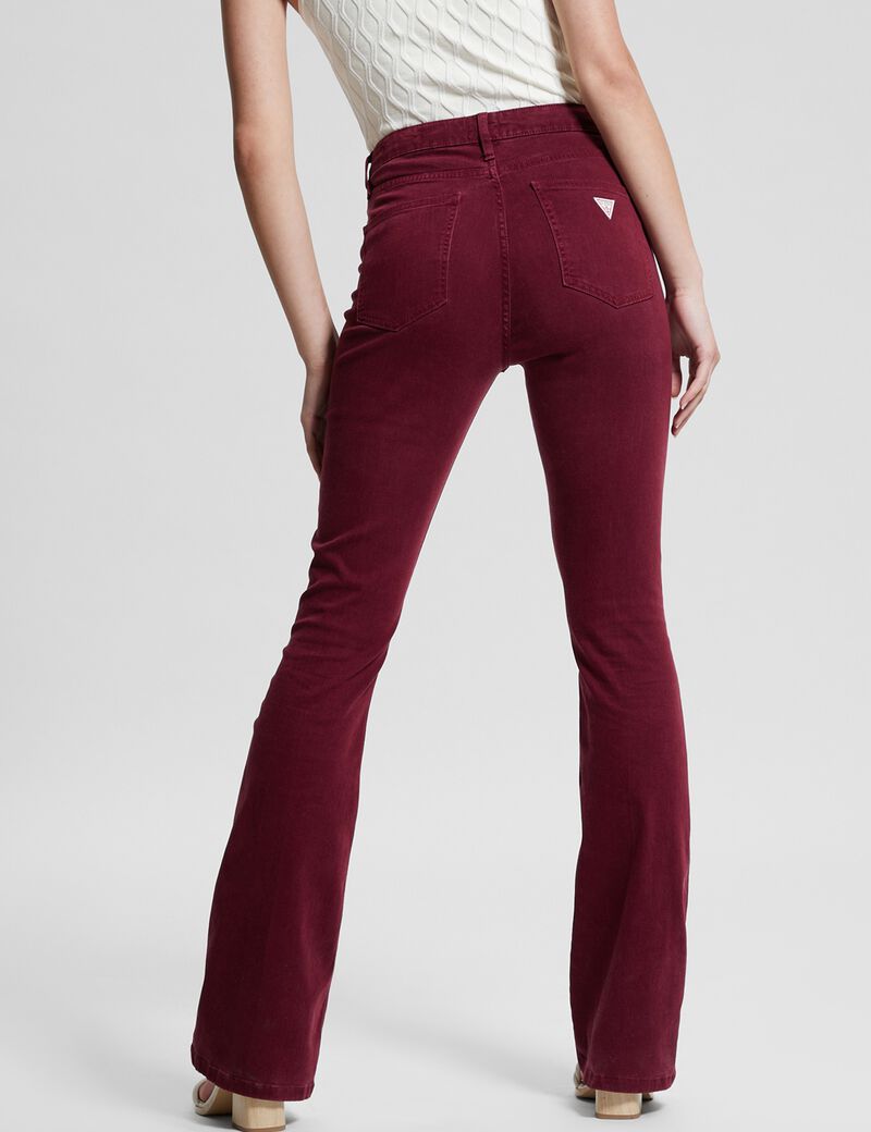 Stretch Velvet Flare Pant