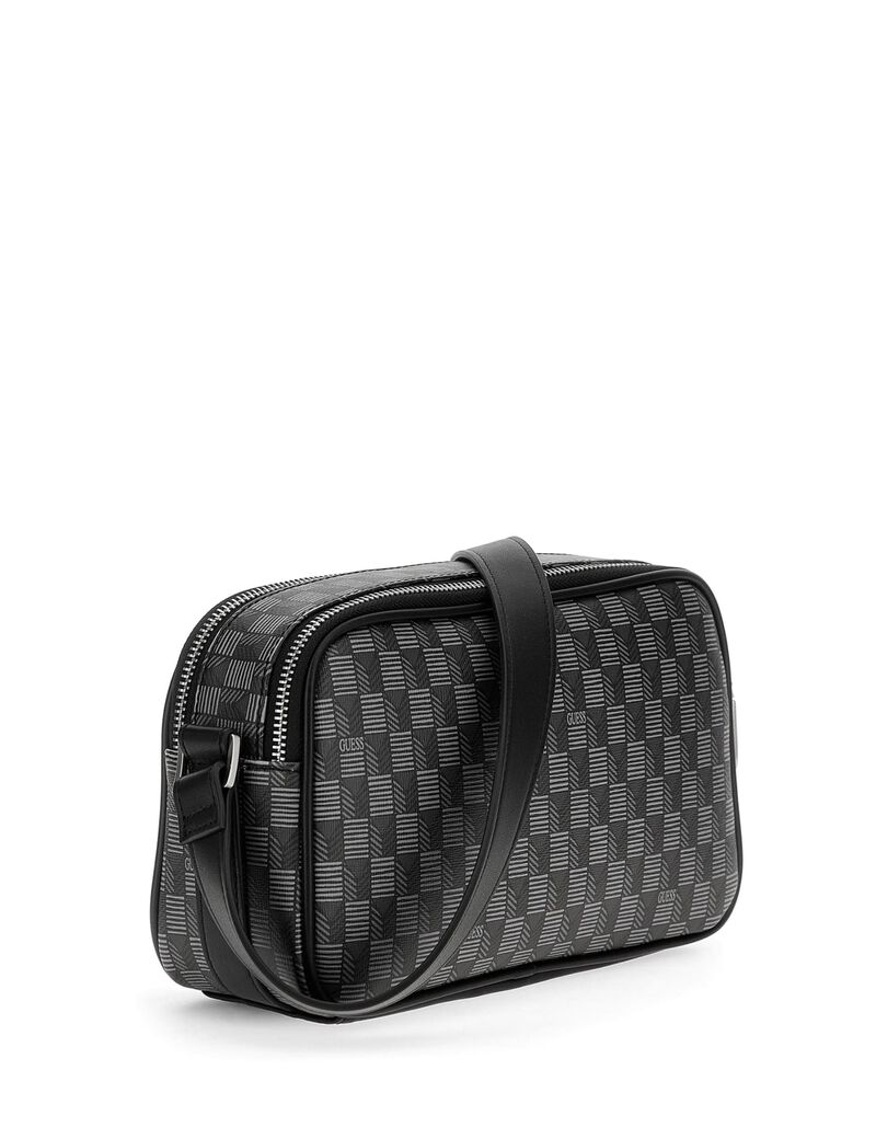 Geometric-Print Jet Set Crossbody Bag