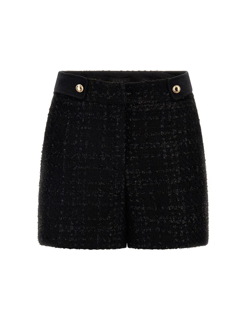 High Rise Tweed Shorts