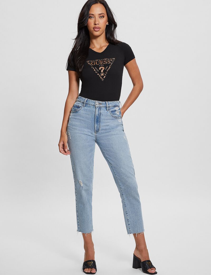 Triangle Logo Stretch T-Shirt