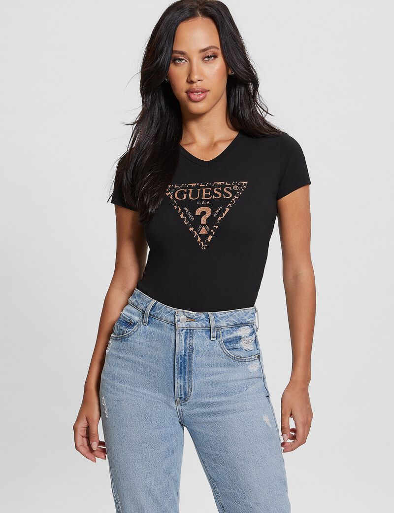 Triangle Logo Stretch T-Shirt