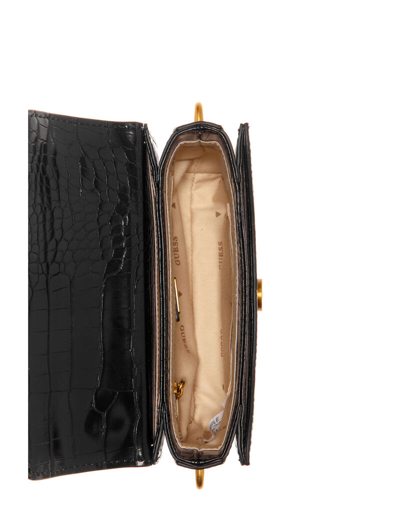 GUESS Retour Mini Top-Handle Flap Sienna One Size: Handbags