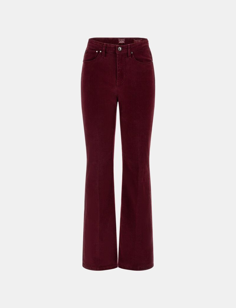 Stretch Velvet Flare Pant