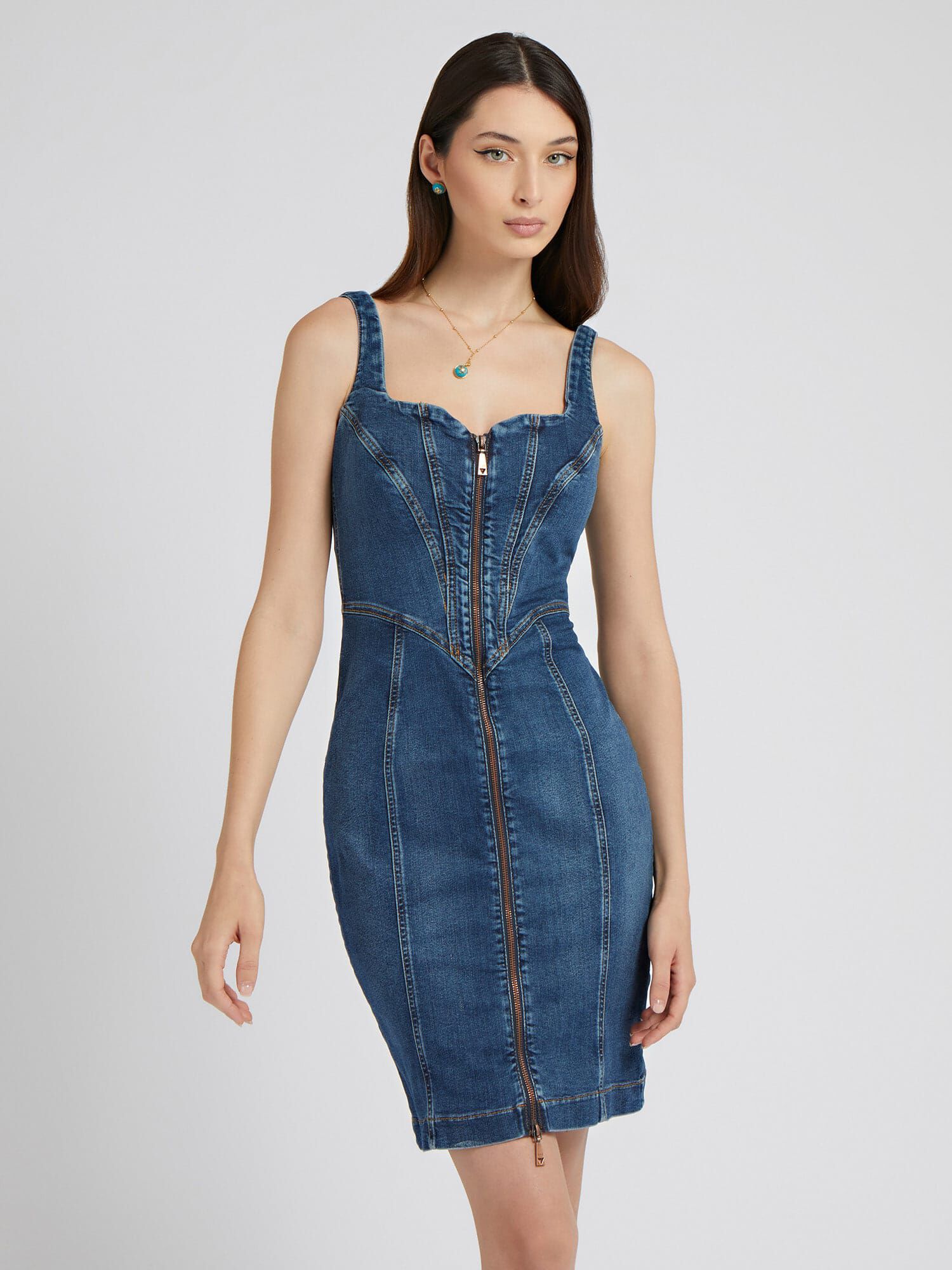 Guess denim cheap dress womens